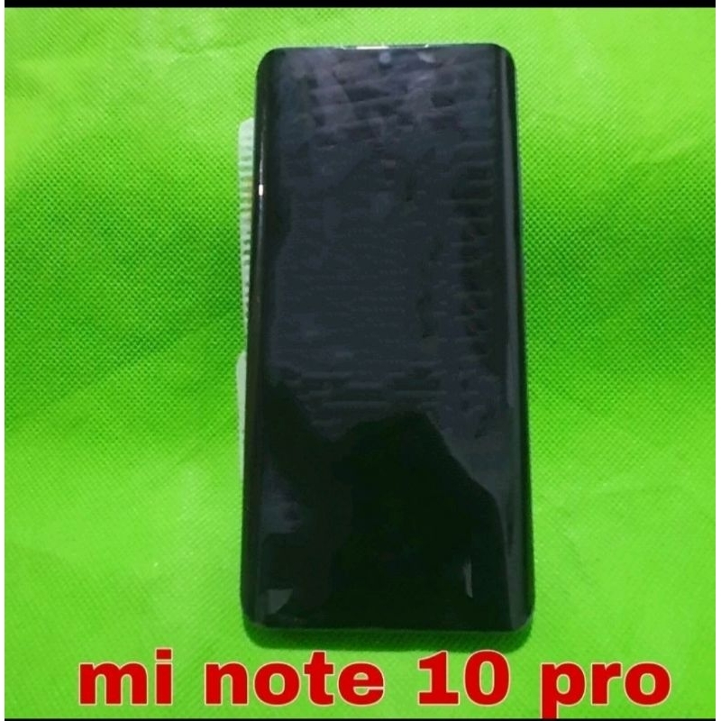 LCD PLUS FRAME SIDIK JARI REDMI XIAOMI MI NOTE 10 PRO ORI COPOTAN NORMAL GARANSI TES