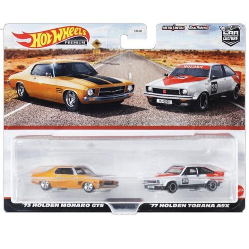 Hot Wheels Twin Pack 73 HOLDEN MONARO GTS X 77 HOLDEN TORANA A9X
