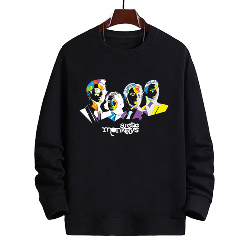 Crewneck Arctic Monkeys Sweater Bahan Cotton Fleece