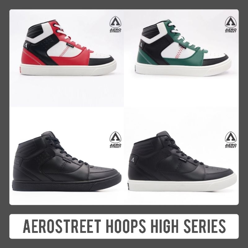 Aerostreet Hoops High - Sepatu Sneakers Pria Wanita Aero Limited