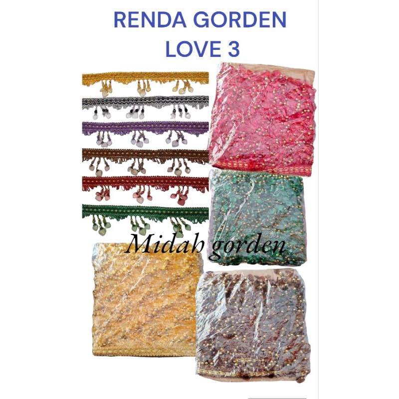 RENDA GORDEN LOVE 3/ RENDA KRISTAL