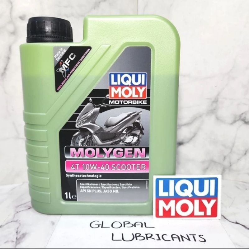 Liqui Moly LiquiMoly Motorbike MOLYGEN 4T 10W-40 Scooter SN PLUS 1L Germany (Oli Motor/ Kereta Matic