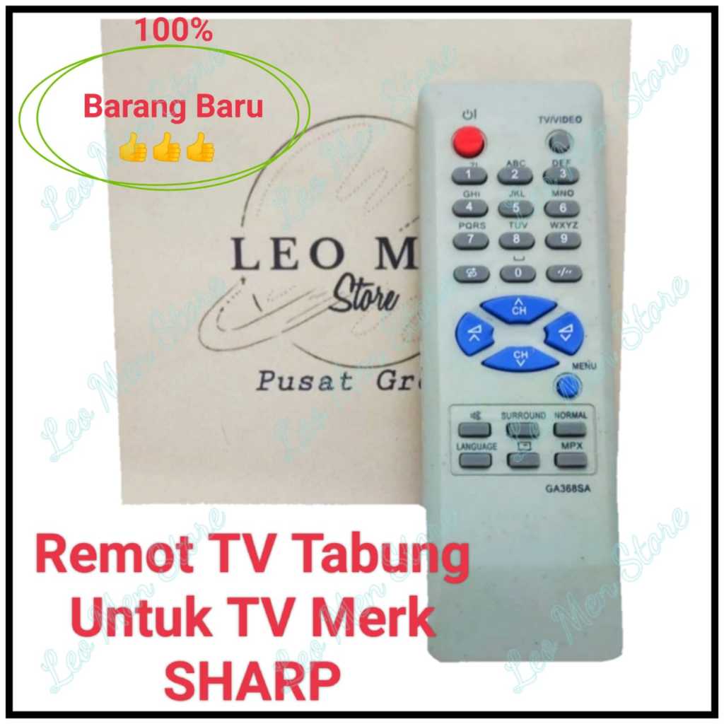 Remot TV~Remot TV Tabung~Untuk TV Tabung SHARP~PUTIH~BARU