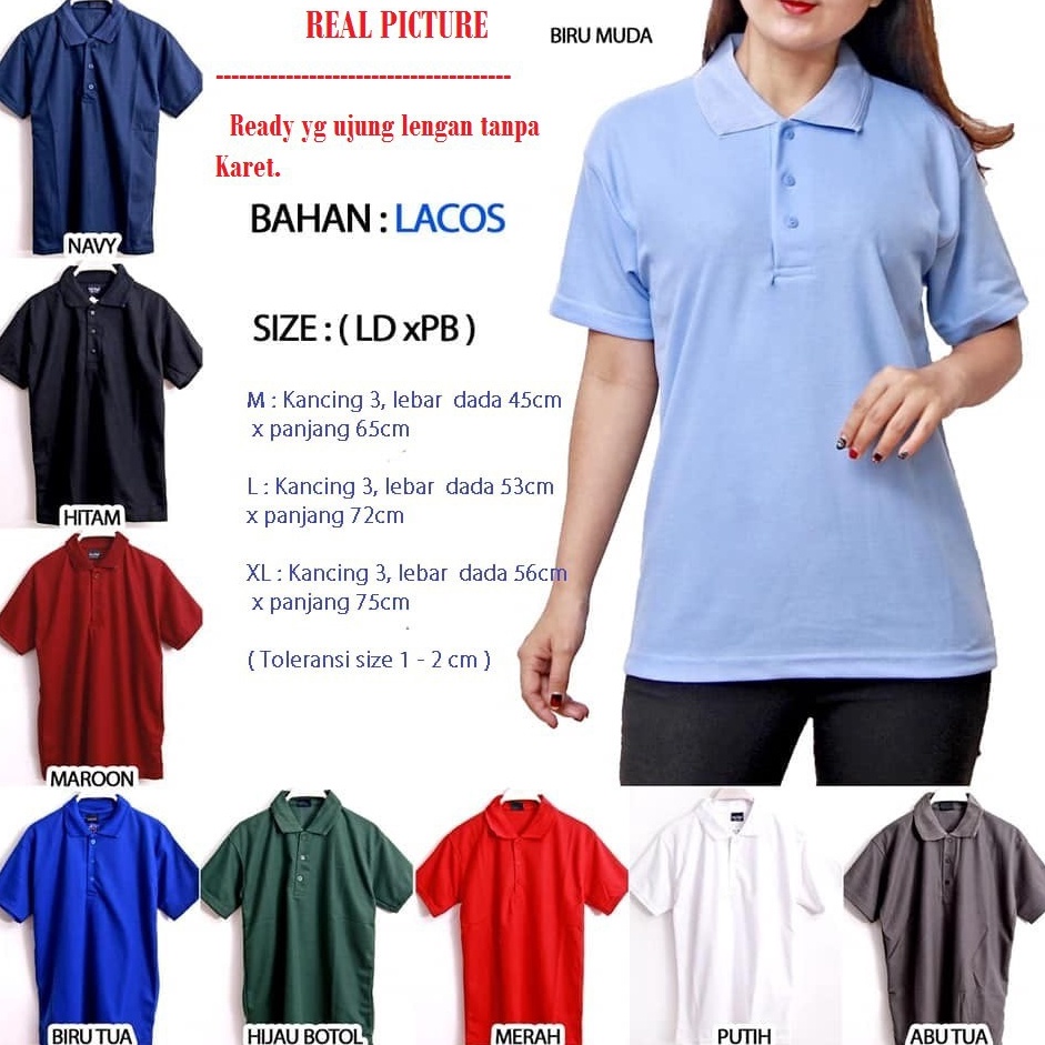Jual Kaos polo cewek  Kaos kerah cewek lengan pendek polos  polo pendek wanita  winstar polos  KAOS 