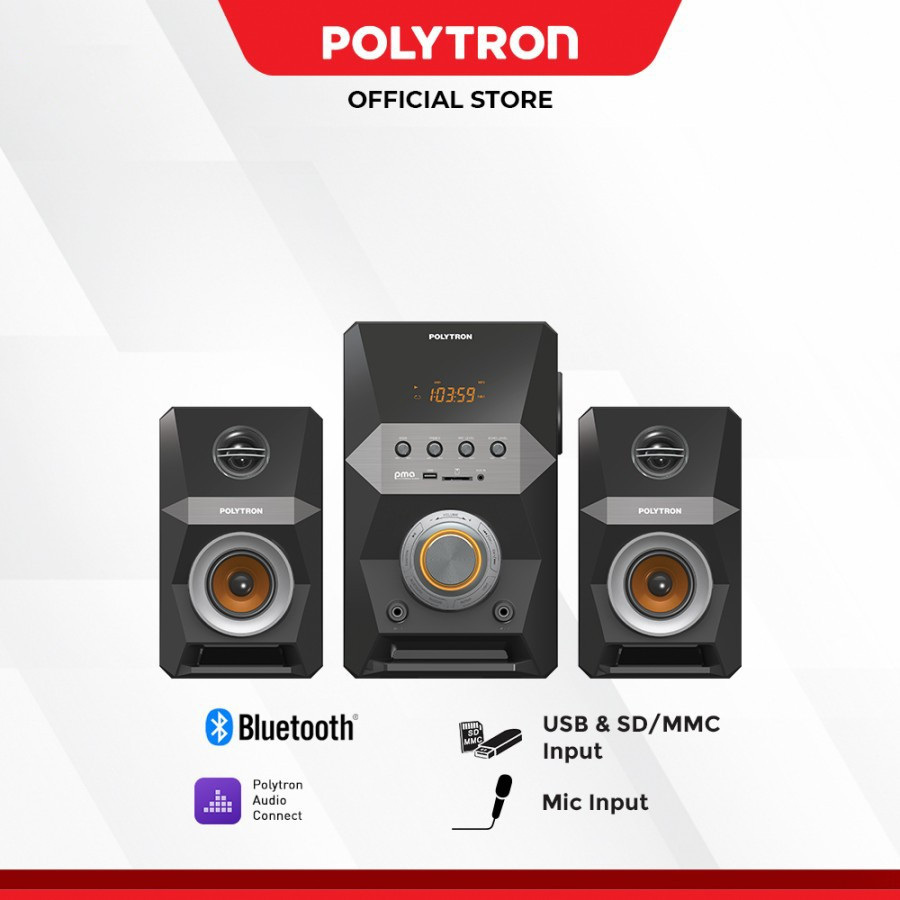Polytron Speaker Audio PMA 9522 / PMA9522 / PMA 9502 / PMA9502 Super Bass Usb Bluetooth