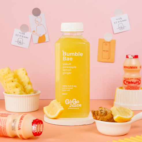 

Bumble Bae 500ml | Cold Pressed Juice Nanas Lemon Murni