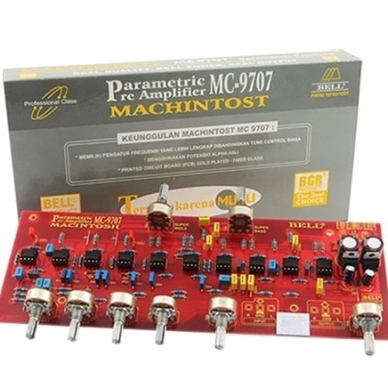 BQT TONE CONTROL PARAMETRIC MC977 BELL BGR TONE KONTROL STEREO PARAMETRIK MC977 MC 977 BELL ASLI