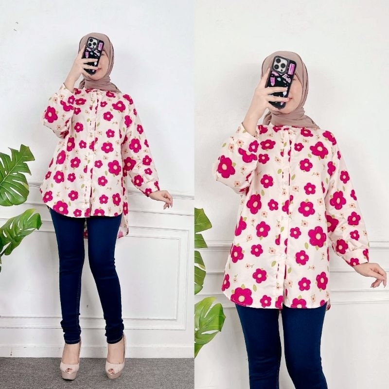 Baju Atasan Wanita motif Bunga LD 120.
