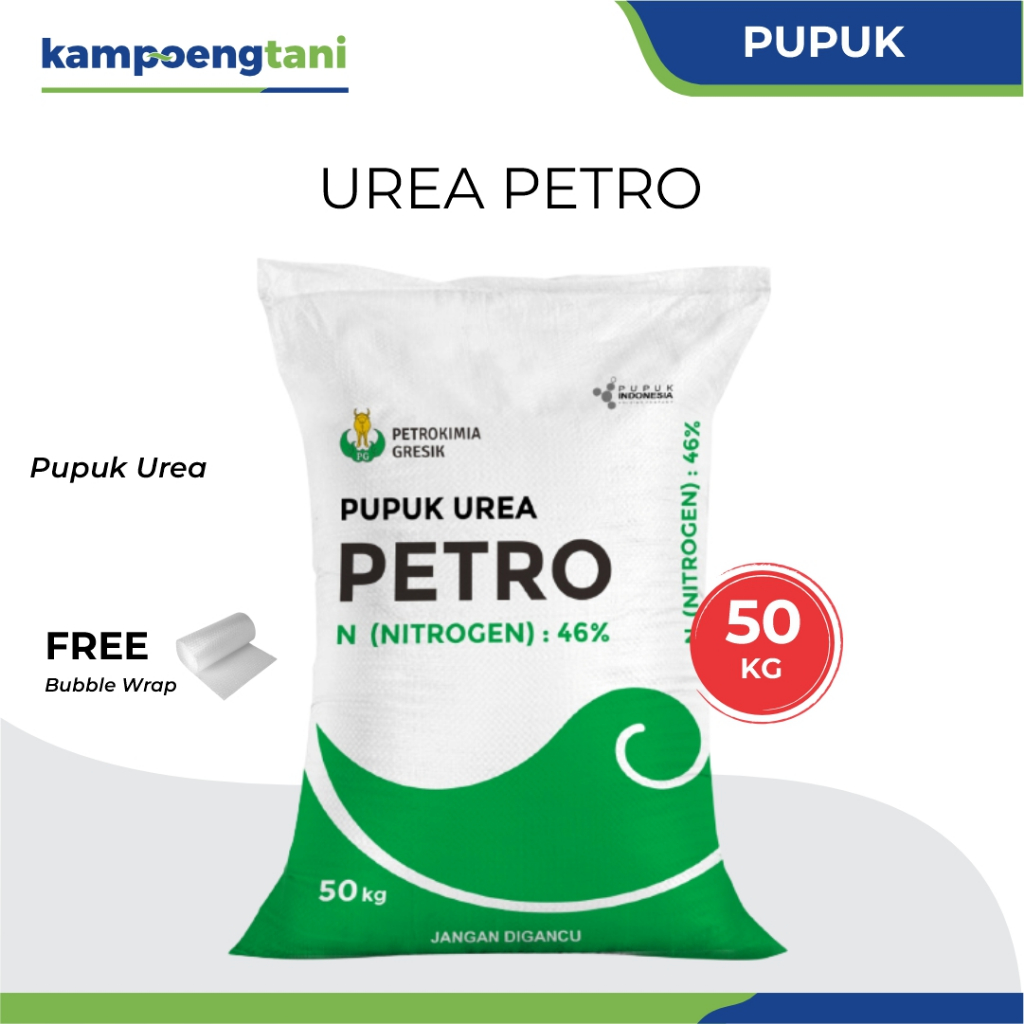 Kampoeng Tani - Pupuk Urea Petro 50 kg Non Subsidi Pupuk Nitrogen Petrokimia Gresik