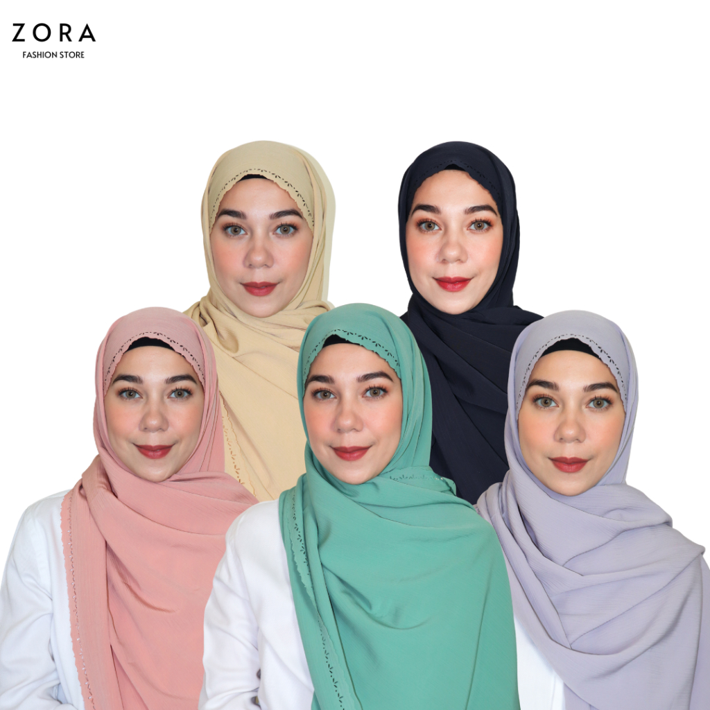 ZORA - Naila Pashmina Polos Segi Panjang DB-D0035