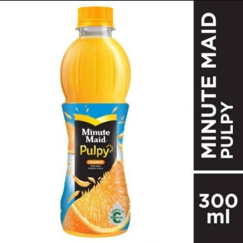 

minute maid pulpy orange 1 dus 300ml isi 12pcs