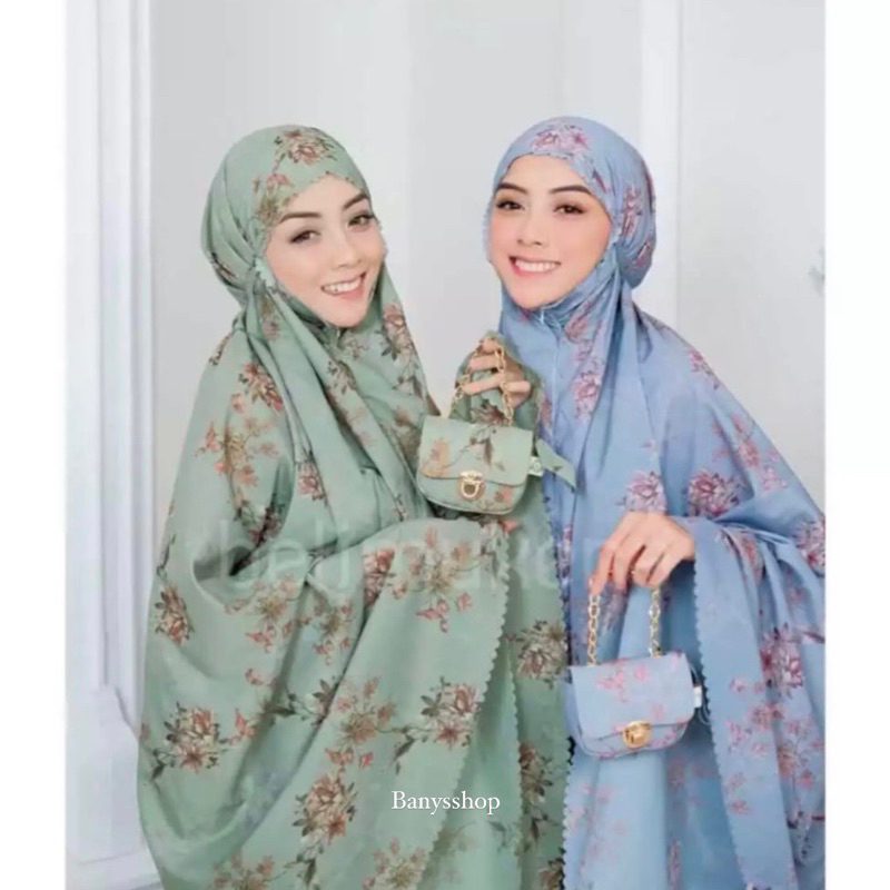 Mukena Travel Mini Parasut | Mukena Tas Rantai | Mukena Tas Mini