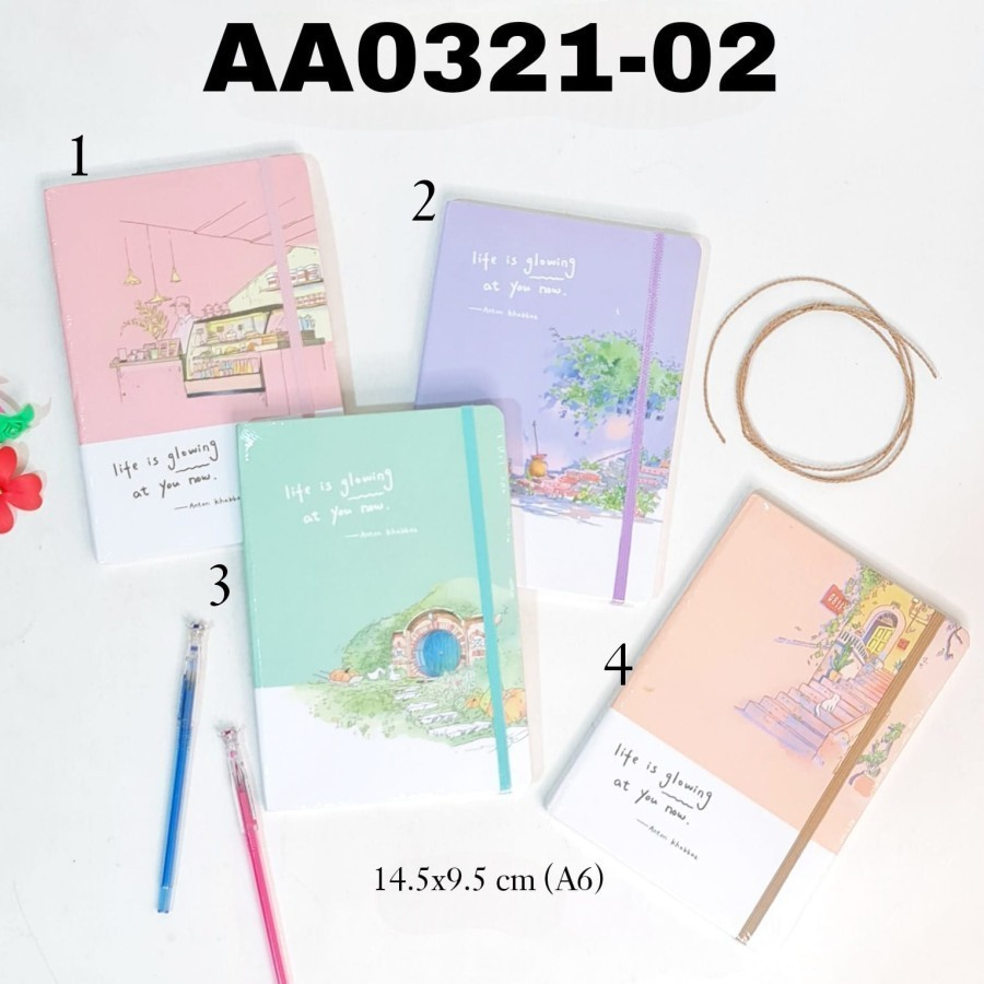 

MEMO AA00321-02 A6-80 LIFE GL UKURAN A6 - NOTE BOOK DIARY BUKU CATATAN
