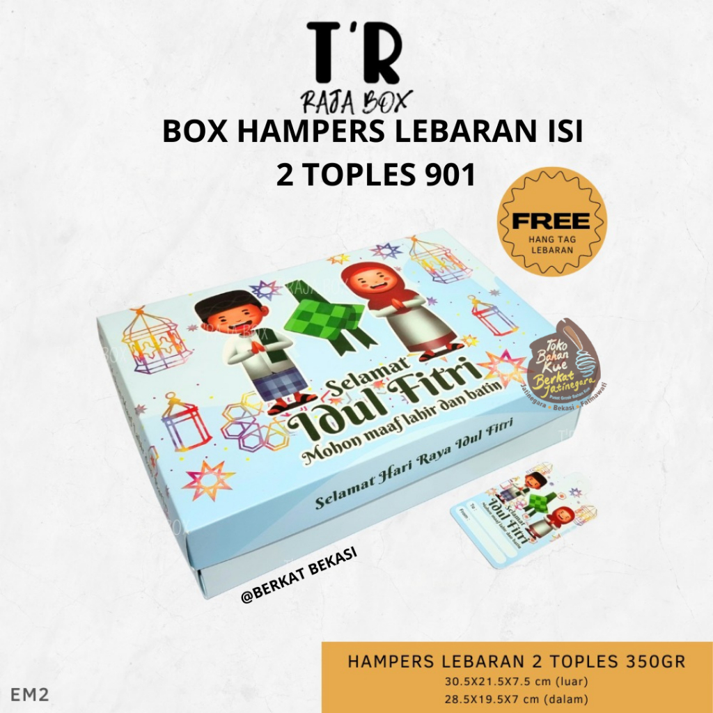 

BOX HAMPERS LEBARAN ISI TOPLES 901 / HAMPERS LEBARAN PCS / DUS LEBARAN