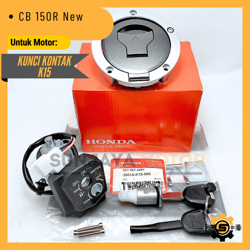 Kunci Kontak Set K15 Keyset Original Honda CB150R New CB 150R LED Kunci Motor 1 Set Key Set Konci Mo