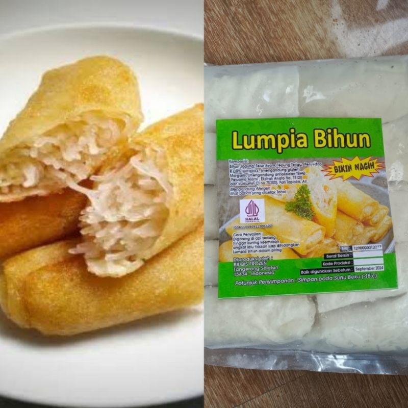 

Lumpia Bihun isi 10 / frozen food bogor lumpia isi bihun cemilan beku makanan beku siap goreng