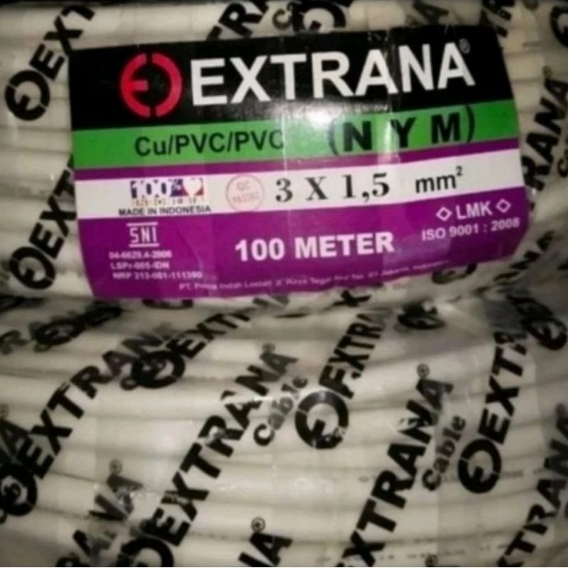 Kabel Listrik EXTRANA NYM 3 x 1.5mm