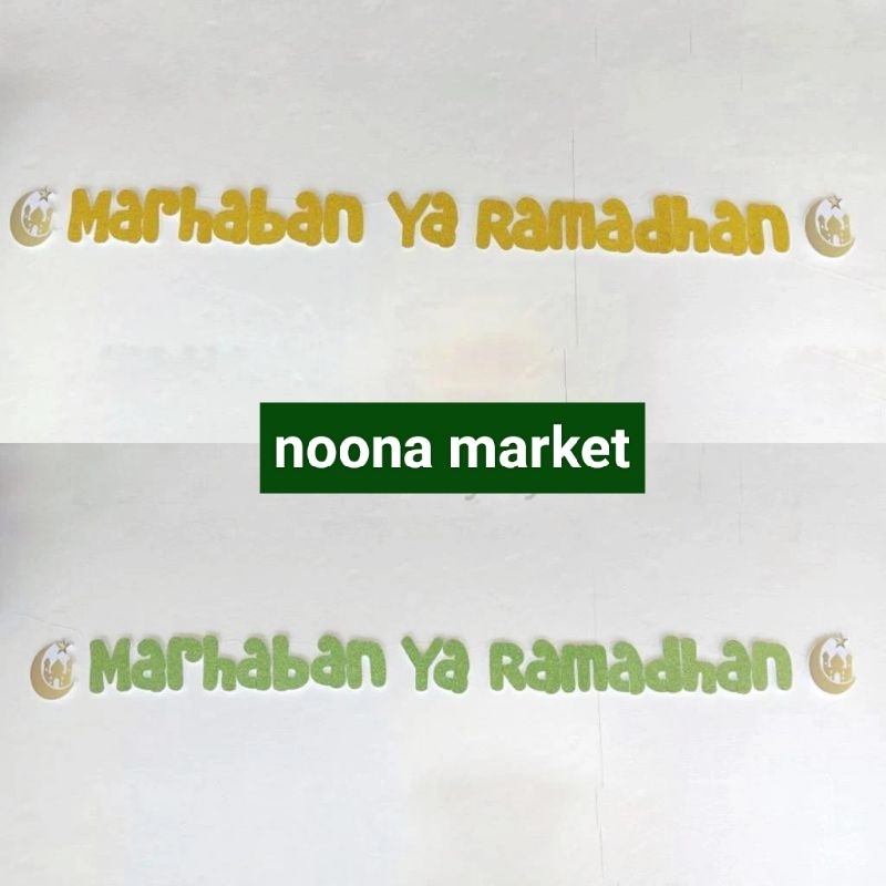 Banner sterofoam idul fitri / ornamen idul fitri