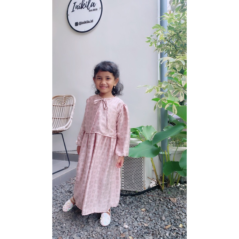 Gamis Raya Anak Halwa Premium silk