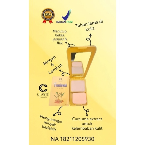 Bedak Collagen / Temulawak Two Way Cake Original - Bedak Collagen