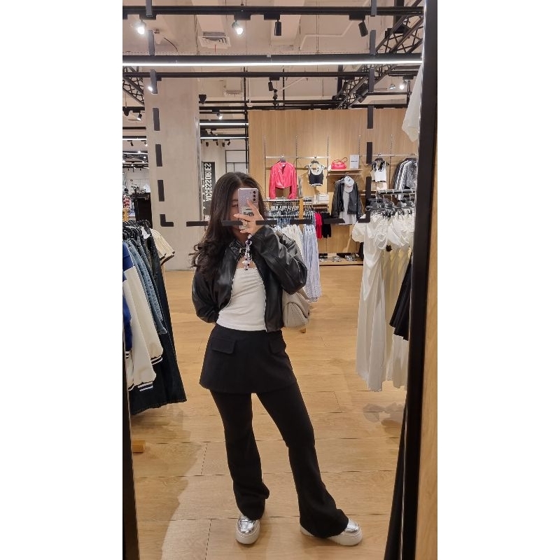 Celana rok hitam wanita/Celana panjang wanita