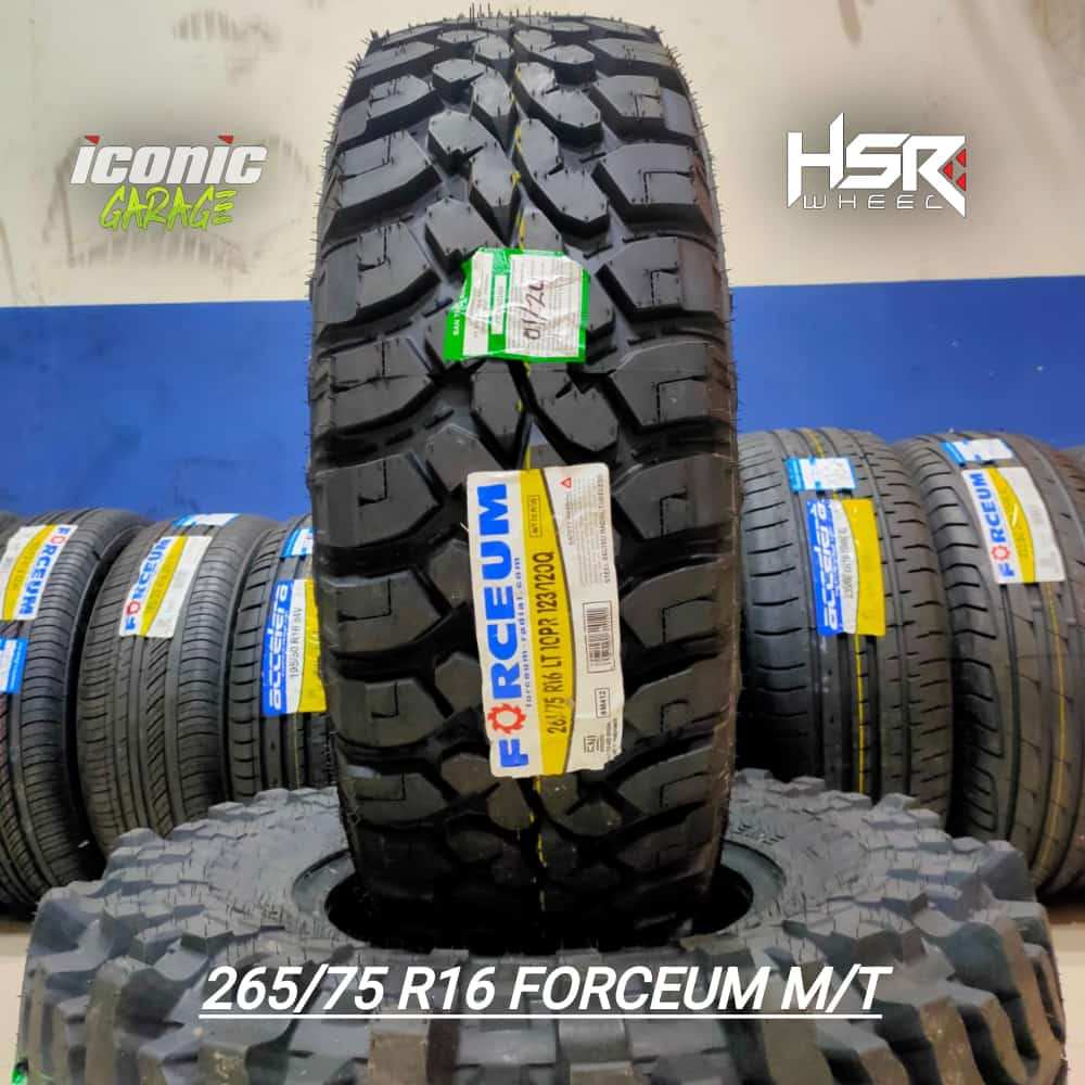 ban mobil tirton,hilux,strada,blazer,fortuner,pajero 265 75 ring16 forceum m/t (rimba)