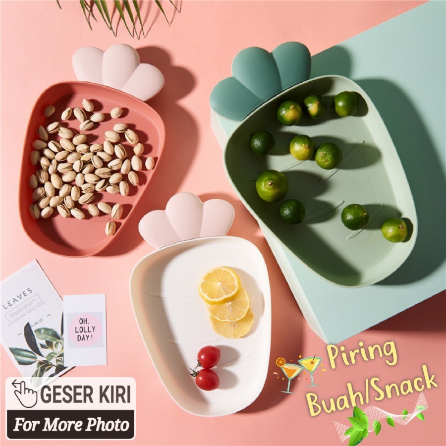 Piring Tempat Buah Snack Piring Plastik Unik Fruit Snack Plate