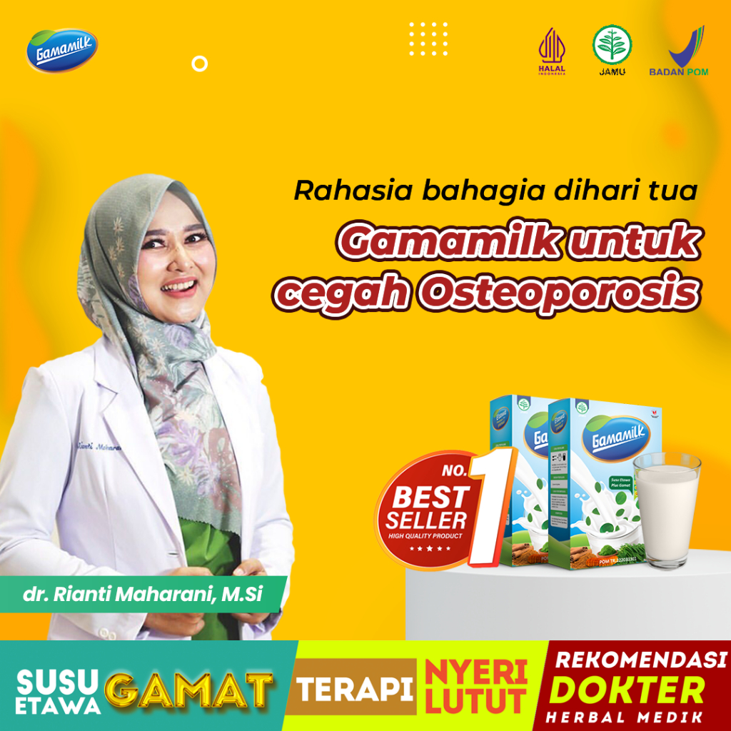 

GAMAMILK Susu Etawa Premium Untuk Tingkatkan Kepadatan Tulang Cegah Osteoporosis Dini