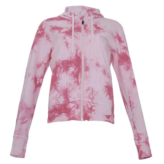SALE ORIGINAL DISKON 70% HOODIE SKECHERS PINK MOTIF WOMEN WANITA SIZE M