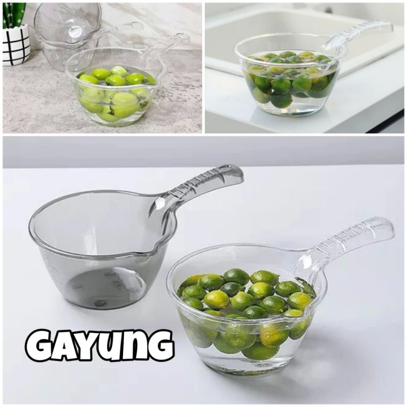 Gayung Transparan Estetik | Peralatan Mandi Aesthetic | GAYUNG TRANSPARAN MINIMALIS | Gayung Mandi |