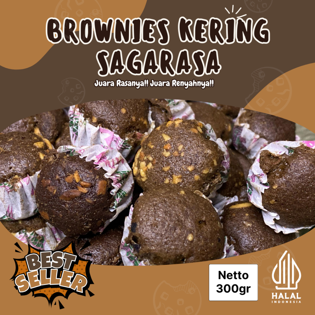 

[BEST SELLER!] Brownies Kering Sagarasa Snack