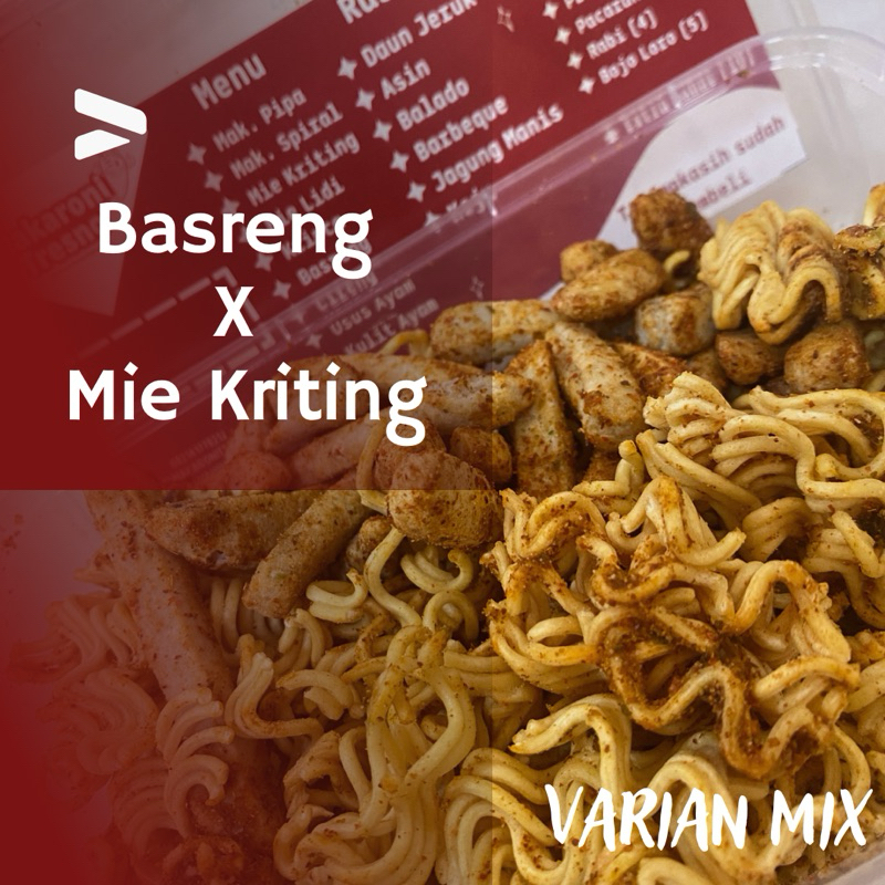 

Basreng X mie kriting| kemasan toples | basreng sultan viral | varian mix