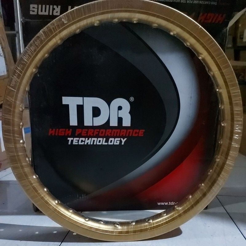 velg tdr 185 ring 17 gold