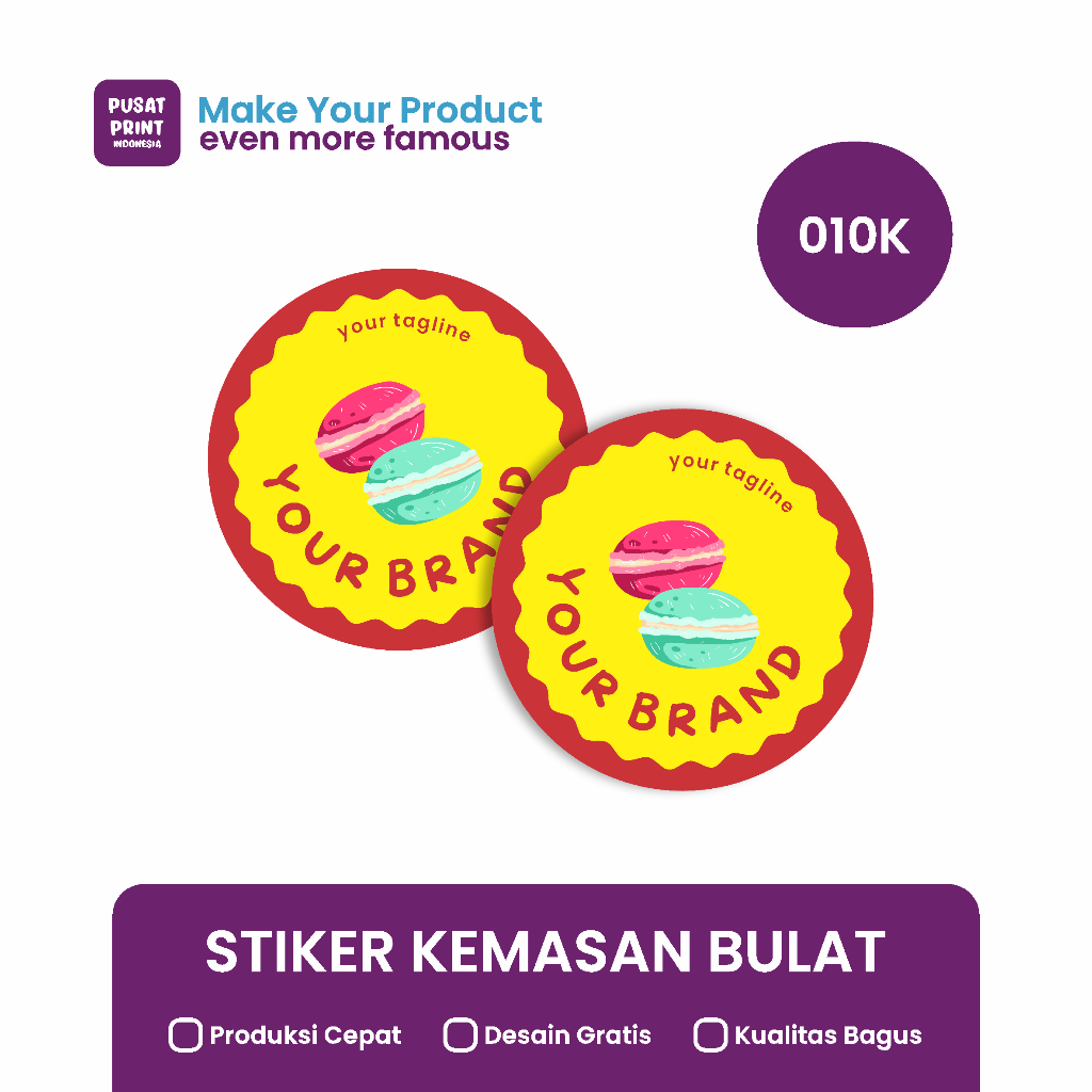 

Stiker Kemasan Bulat 010K
