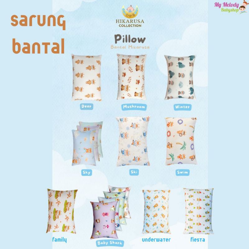 Hikarusa Sarung Bantal Size S M L dan XL /Sarung Bantal Hikarusa