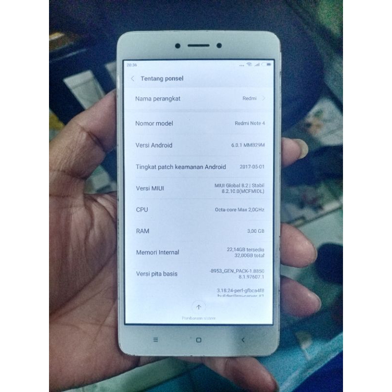 redmi not 4 ram 3/32 murah baca deskripsi