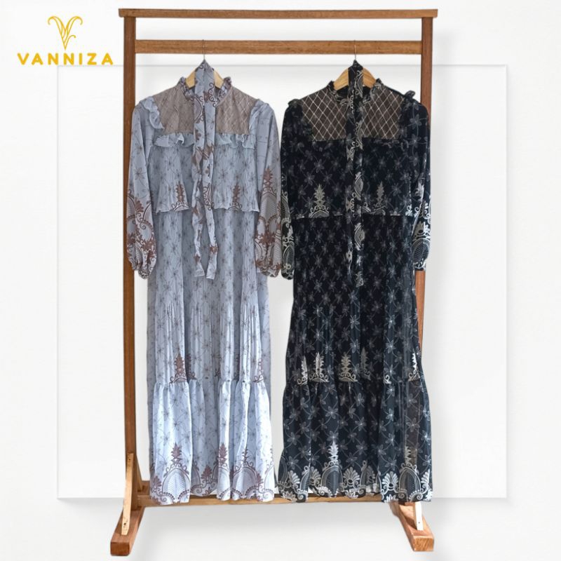 DRESS CERUTY PLISKET LAYER MIX BRUKAT | DRESS CERUTY PLISKET | DRESS PLISKET LAYER