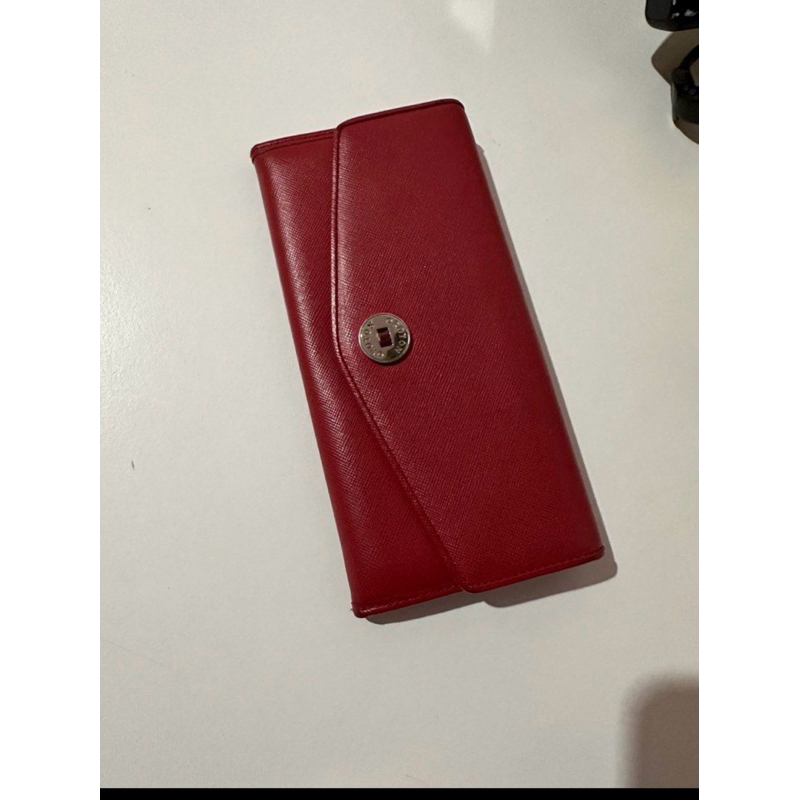 oroton wallet in red