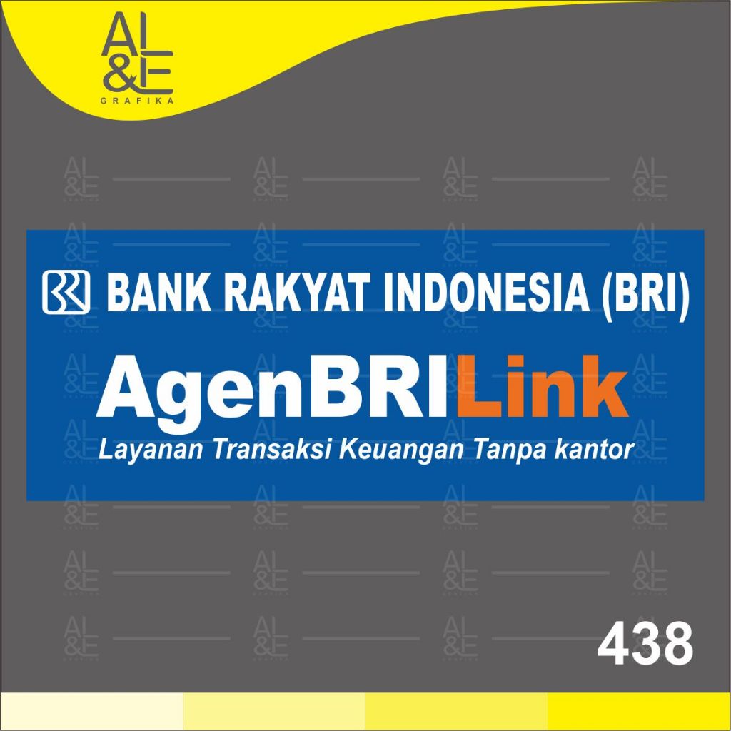 

438 - Stiker BRI Agen BRILink, Sticker Vinyl, Cetak Premium Indoor, Tahan Air