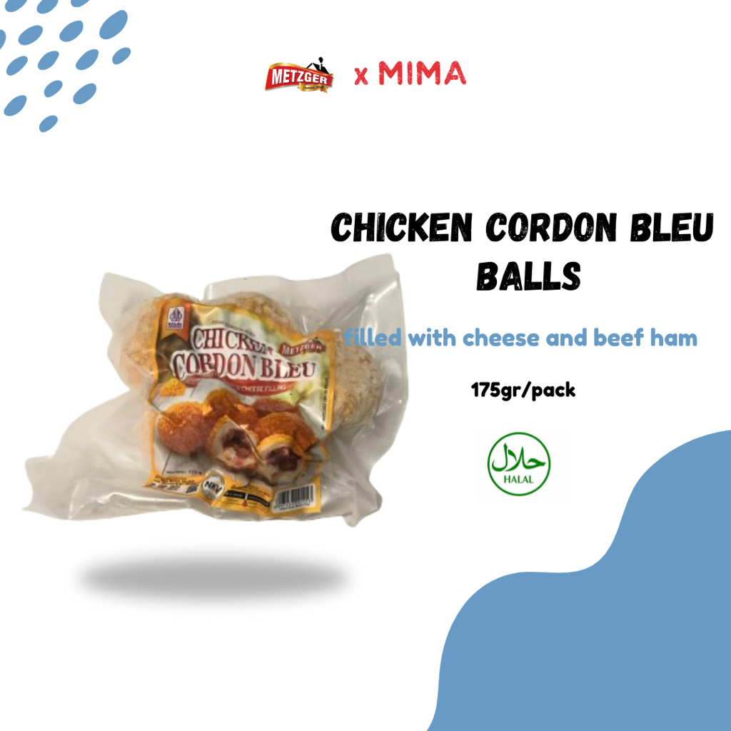 

METZGER HALAL Gorengan Bola Ayam Chicken Cordon Bleu 175gr