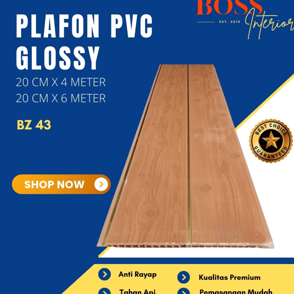 Termurah Plafon PVC  Plavon Rumah Minimalis Aesthetic Banyak Motif  Plafon Premium Glossy Anti Rayap Anti Air Murah