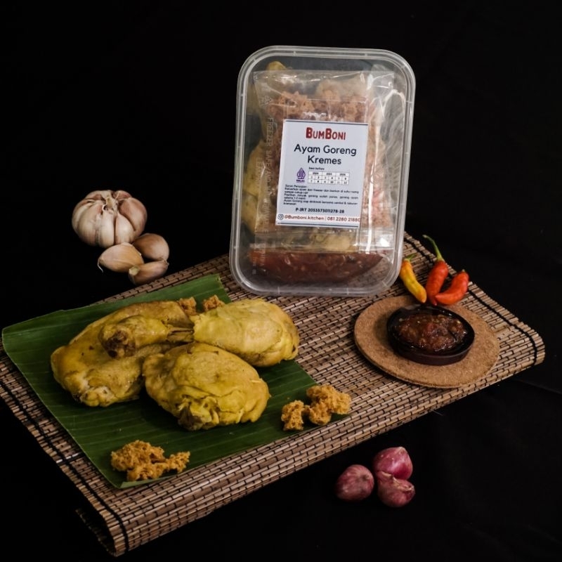 

BumBoni Ayam ungkep Kuning + Kremesan siap goreng