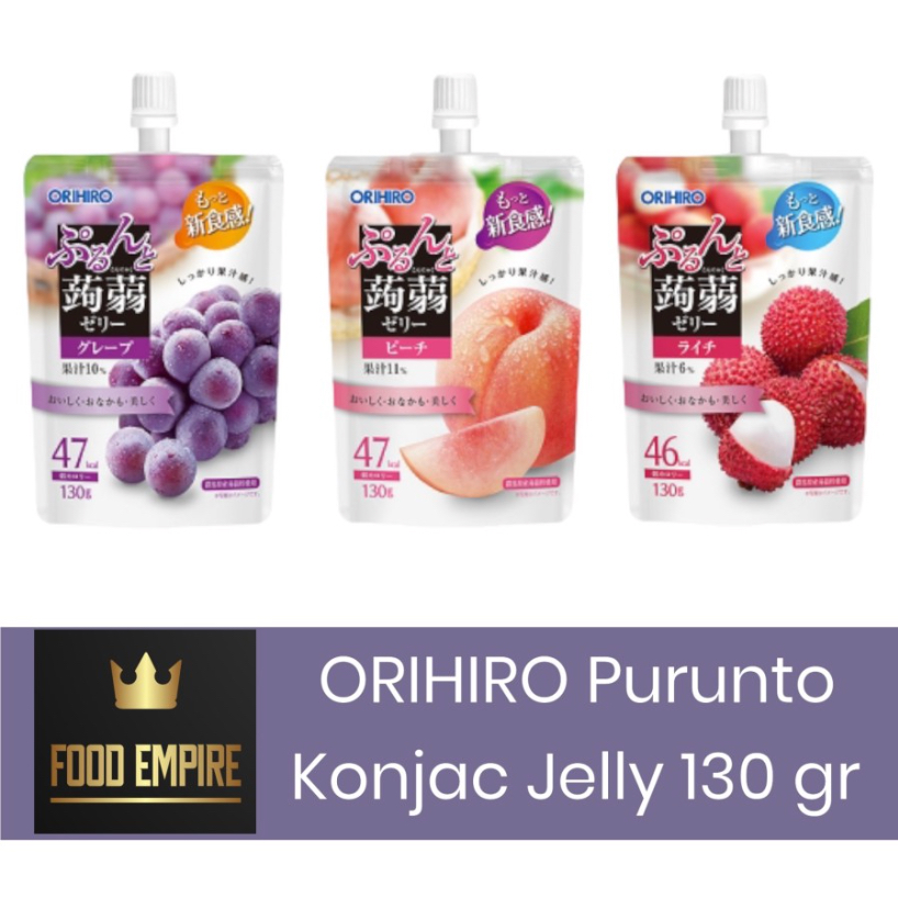 

ORIHIRO Purunto Konjac Jelly 130 gr | Konyaku Fruit Jelly Drink Japan