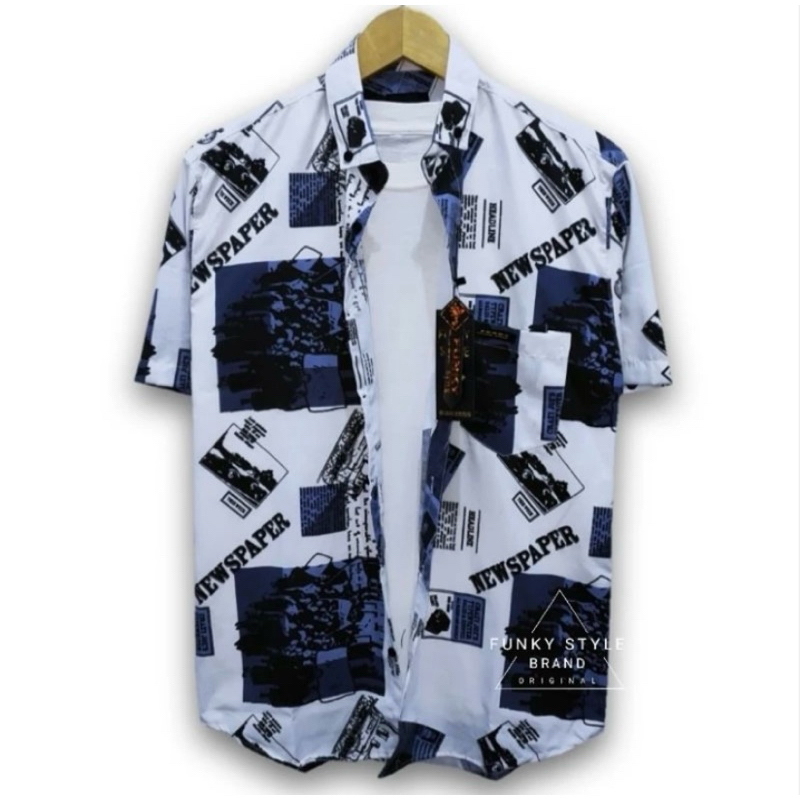 TERBARU KEMEJA MOTIF PRIA DEWASA /HEM PRIA CASUAL MOTIF /KEMEJA HAWAI KEMEJA SANTAI