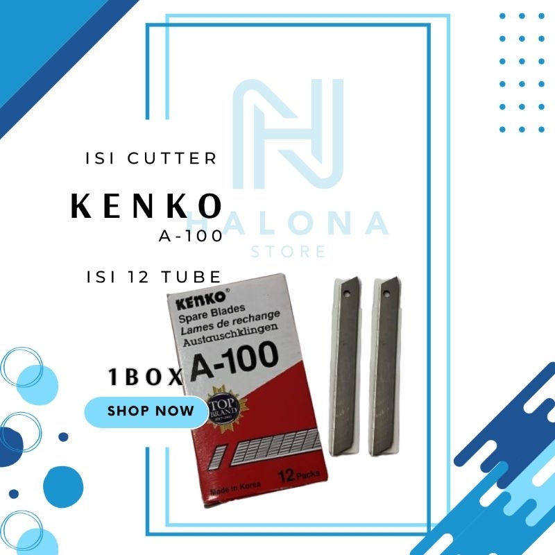 

[1 Box] Isi Cutter Kecil Kenko A-100 (isi 12tube)