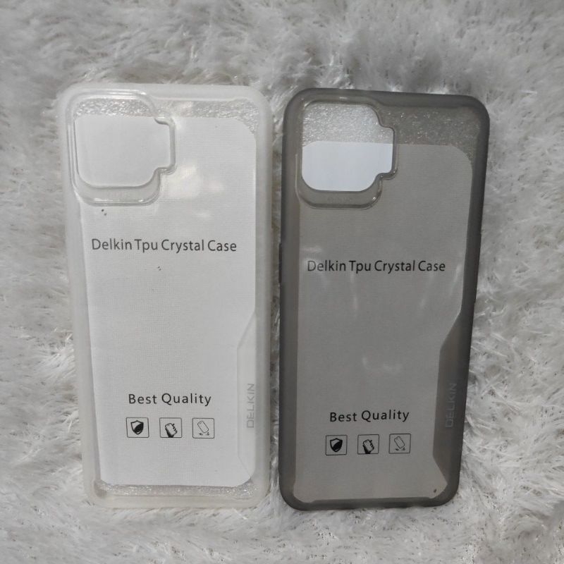 Softcase Casing OPPO RENO 4F Case Delkin Tpu Crystal Transparan Bahan Bagus Tahan lama Anti kuning