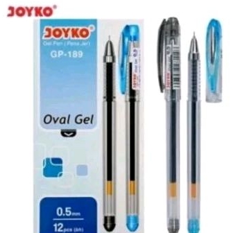 

Gel pen Joyko GP-189 Oval Gel hitam (12pcs) Bolpen Gel