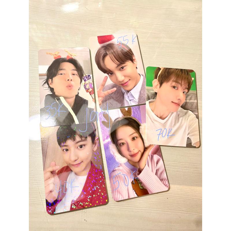 baca desk pink christmas exo baekhyun suho chanyeol kai red velvet seulgi