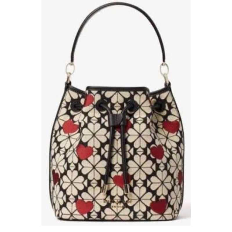 [ BPrincess ] KS Flower Jacquard Bucket Bag