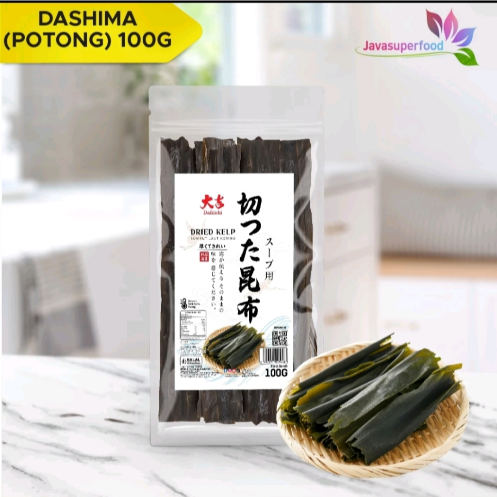 

Kombu / konbu / Dashima Potong / Kelp Dashi / Rumput Laut Kaldu / Kuah Ramen / Dry Seaweed